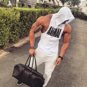 Man Sleeveless Sweatshirt Gym Clothing